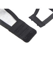 SUBBLIME - 3-DELIGE SET BH + TRANG + KOUSENBAND ZWART KANT S/M