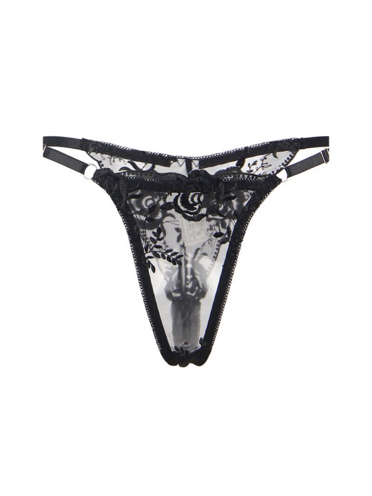 SUBBLIME - ENSEMBLE 3 PIÈCES SOUTIEN-GORGE + STRING + JARRETIÈRE IMPRI