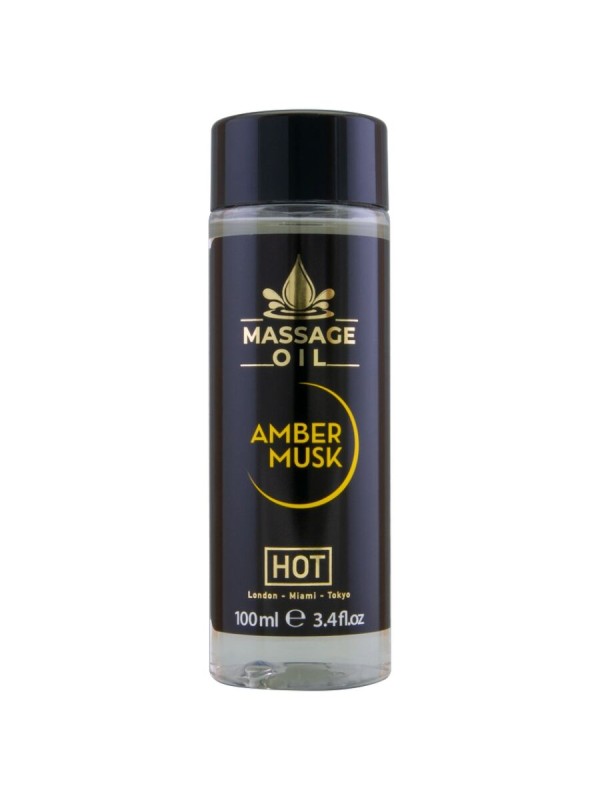 HOT - LEO DE MASSAGEM ÂMBAR E ALMÍSCAR 100 ML