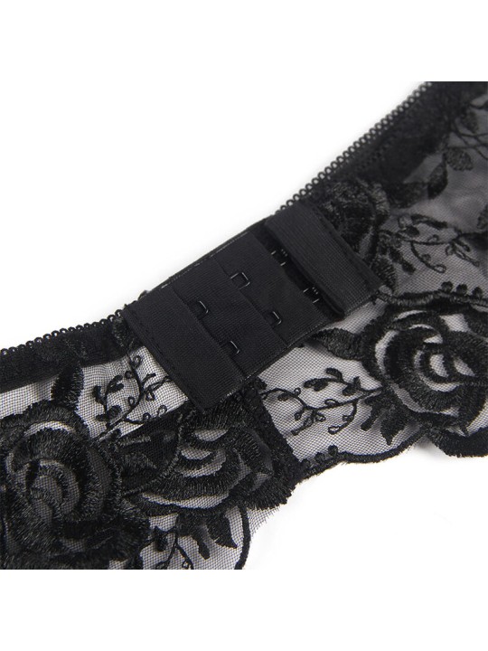 SUBBLIME - SET DE 3 PIEZAS SUJETADOR + TANGA + LIGA ESTAMPADO FLORAL N
