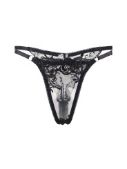 SUBBLIME - SET DE 3 PIEZAS SUJETADOR + TANGA + LIGA ESTAMPADO FLORAL N