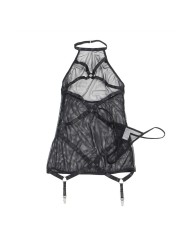 SUBLLIME - ROBE TRANSPARENTE COL DOS NOIR L/XL