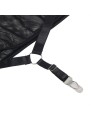 SUBLLIME - ROBE TRANSPARENTE COL DOS NOIR L/XL