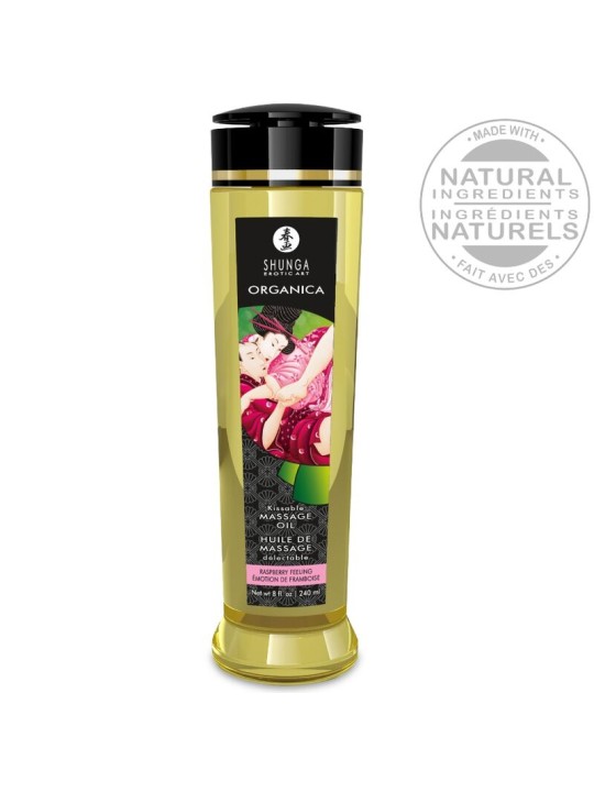 SHUNGA - ORGANIC MASSAGE OIL RASPBERRY FEELING 240 ML