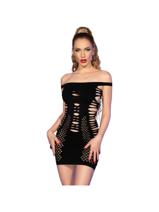 CHILIROSE - CR 4711 BLACK DRESS S/M