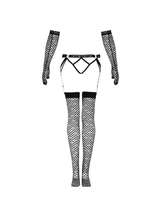 LIVCO CORSETTI FASHION - NEMALIA SET JARRETELLEGORDEL + KOUSEN + HANDS