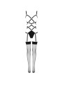 LIVCO CORSETTI FASHION - THIARA LC 20213 ENSEMBLE CORPS + BAS NOIR L/X
