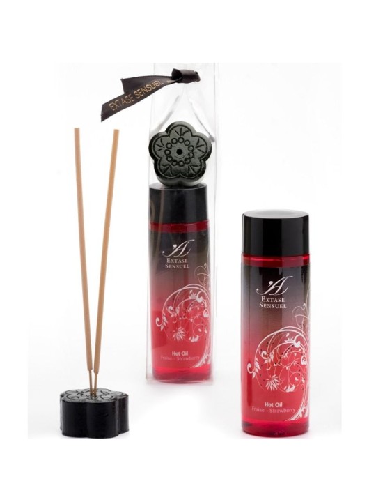 EXTASE SENSUAL - ÓLEO ESTIMULANTE DE CALOR DE MORANGO 100 ML