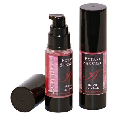 EXTASE SENSUAL - ÓLEO DE MASSAGEM COM EFEITO MORANGO EXTRA FRESCO 30 M