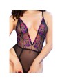 CHILIROSE - CR 4721 BODY FATO CROTCHLESS ROSA XL