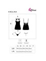 LIVCO CORSETTI FASHION - KROLINA LC 90734 CHEMISE + TANGA SCHWARZ S/M