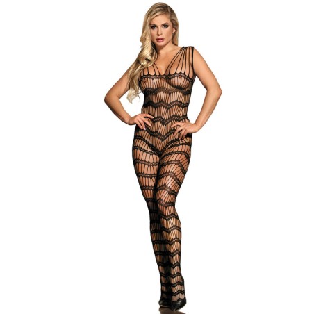 SUBBLIME - 951696 FISHNET CROTCHLESS BODYSTOCKING COM ALAS NOS OMBROS 