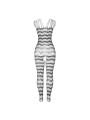 SUBBLIME - 951696 BODYSTOCKING CROTCHLESS DE REJILLA CON TIRAS EN HOMB