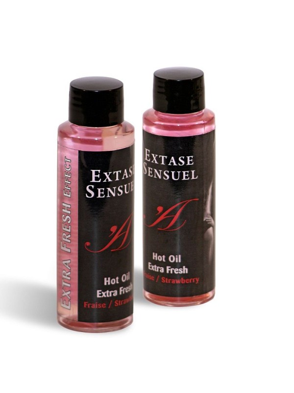 EXTASE SENSUAL - MASSAGEÖL MIT EXTRA FRISCHEM ERDBEEREFFEKT 100 ML