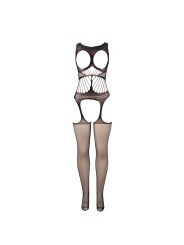 SUBBLIME - 951900 FISHNET CROTCHLESS BODYSTOCKING WITH CUP AND OPEN SH