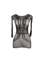 SUBBLIME - 951931 VESTIDO CURTO DE REDE COM COSTAS NUA TAMANHO ÚNICO