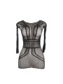 SUBBLIME - 951931 SHORT FISHNET DRESS WITH BARE BACK ONE SIZE