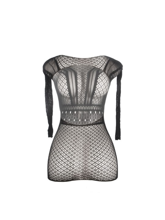 SUBBLIME - 951931 ROBE COURTE EN RÉSILLE AVEC DOS NU TAILLE UNIQUE