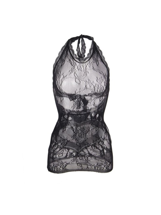 SUBBLIME - 952075 ROBE COURTE EN RÉSILLE AVEC DÉTAIL DOS ET COEUR NOIR