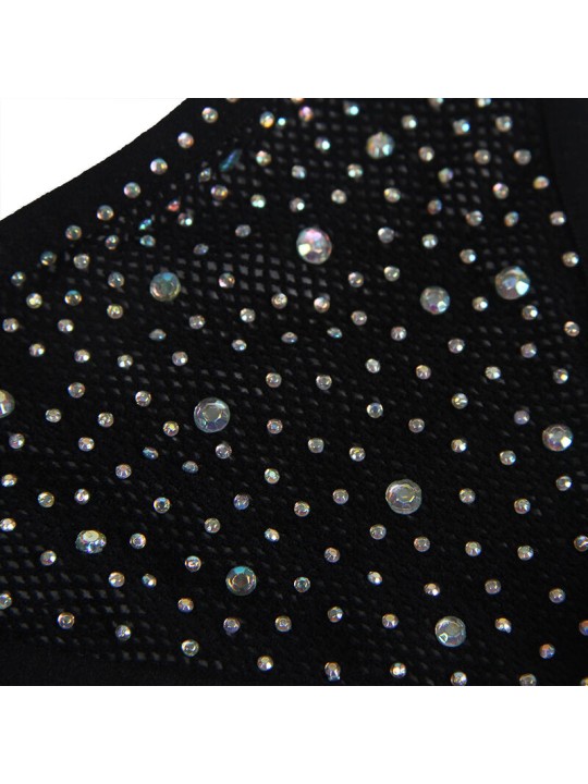SUBBLIME - 952174 NETZ-BODYSTOCKING MIT HANDSCHUHEN UND DIAMANTEN SCHW