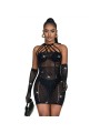 SUBBLIME - 952235 NETZKLEID MIT STRASS SCHWARZ EINHEITSGRÖSSE