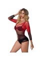SUBBLIME - 952259 VESTITO ELASTICO A RETE MANICA LUNGA SFUMATO ROSSO E