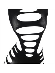 SUBBLIME - 952266 LANGRMELIGER ELASTISCHER NETZ-KLEID SCHWARZ EINE GRÖ