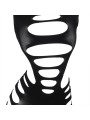 SUBBLIME - 952266 LANGRMELIGER ELASTISCHER NETZ-KLEID SCHWARZ EINE GRÖ