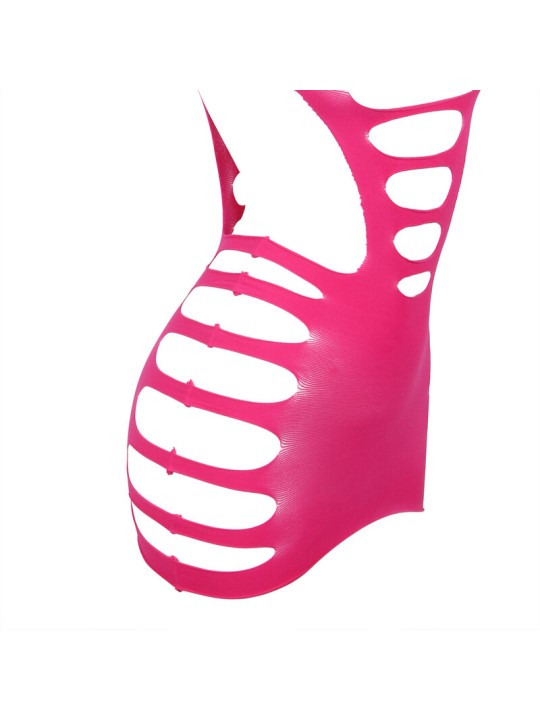 SUBBLIME - 952273 ROBE RÉSILLE ÉLASTIQUE MANCHES LONGUES ROSE TAILLE U