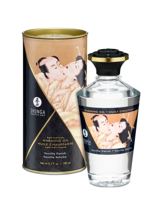 SHUNGA - HUILE DE MASSAGE EFFET CHALEUR SAVEUR VANILLE FÉTICHE 100 ML
