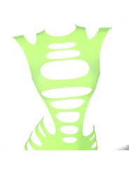 SUBBLIME - 952280 ROBE RÉSILLE ÉLASTIQUE MANCHES LONGUES VERT TAILLE U