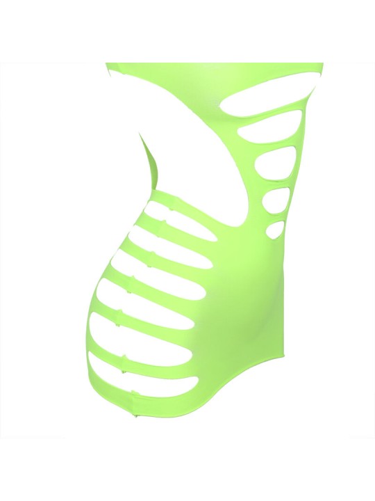 SUBBLIME - 952280 ROBE RÉSILLE ÉLASTIQUE MANCHES LONGUES VERT TAILLE U