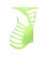 SUBBLIME - 952280 ROBE RÉSILLE ÉLASTIQUE MANCHES LONGUES VERT TAILLE U
