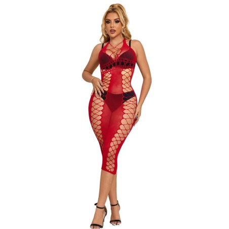 SUBBLIME - 952327 RODE LANGE NETJURK ONE SIZE
