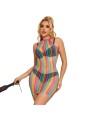 SUBBLIME - 952341 REGENBOGEN-NETZ-KLEID EINE GRÖSSE