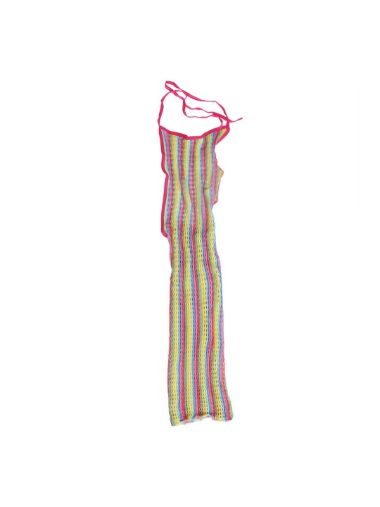 SUBBLIME - 952341 VESTITO A RETE ARCOBALENO TAGLIA UNICA