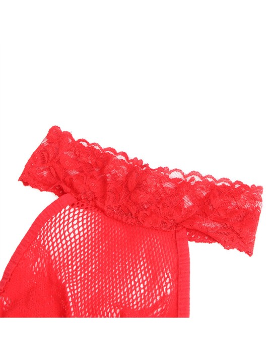 SUBBLIME - 952372 BODYSTOCKING AUS NETZ UND SPITZE MIT HOHER HALS UND 