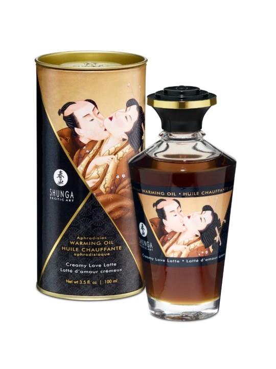 SHUNGA - KOFFIESMAAK WARMTE-EFFECT MASSAGEOLIE 100 ML