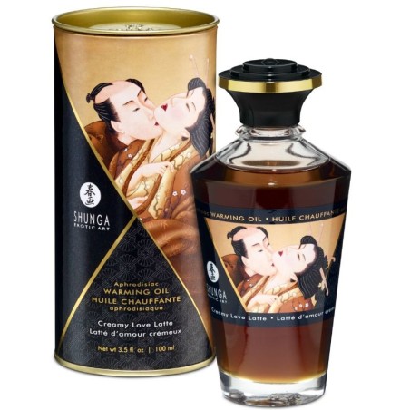 SHUNGA - KOFFIESMAAK WARMTE-EFFECT MASSAGEOLIE 100 ML