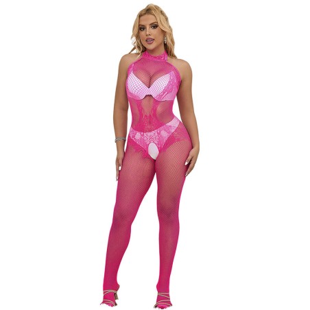 SUBBLIME - 952389 BODYSTOCKING MIT SCHNITTFREIEM NETZ UND SPITZE MIT H