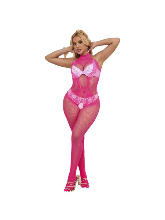 SUBBLIME - 952389 BODYSTOCKING MIT SCHNITTFREIEM NETZ UND SPITZE MIT H