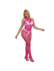 SUBBLIME - 952389 BODYSTOCKING A RETE E PIZZO SENZA CAVALLO CON COLLO 