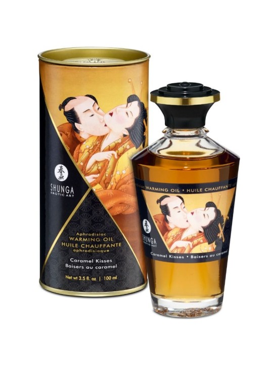 SHUNGA - HUILE DE MASSAGE À EFFET CHALEUR SAVEUR CARAMEL 100 ML