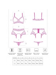 LIVCO CORSETTI FASHION - NAHIR LC 20214 SUJETADOR + PANTY + LIGUERO S/