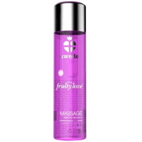 SWEDE - FRUITY LOVE EFEITO DE AQUECIMENTO ÓLEO DE MASSAGEM ROSA FRAMBO