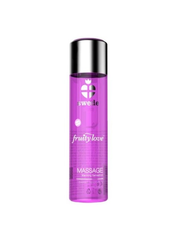 SWEDE - FRUITY LOVE EFEITO DE AQUECIMENTO ÓLEO DE MASSAGEM ROSA FRAMBO