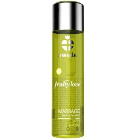 SWEDE - FRUITY LOVE MASSAGEÖL MIT WÄRMENDEM EFFEKT, VANILLE UND GOLDBI