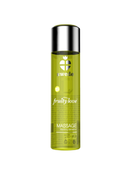 SWEDE - FRUITY LOVE EFFET RÉCHAUFFANT HUILE DE MASSAGE VANILLE ET POIR