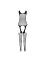 PASSION - BS 104 BODYSTOCKING BLANC TAILLE UNIQUE