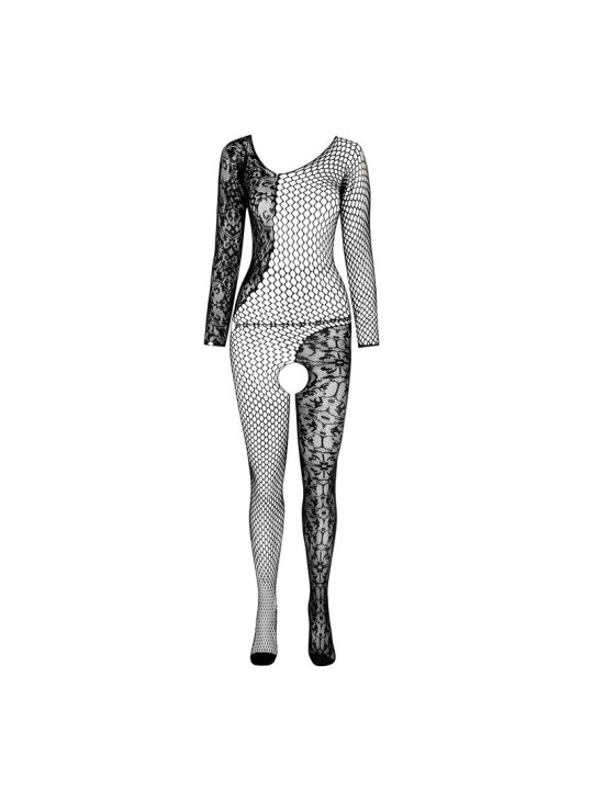 PASSION - BS 107 BODYSTOCKING NEGRO TALLA ÚNICA